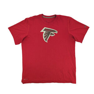 Atlanta Falcons Shirt Mens XL Red NFL Football Dri Fit Nike Tee Short Sleeve